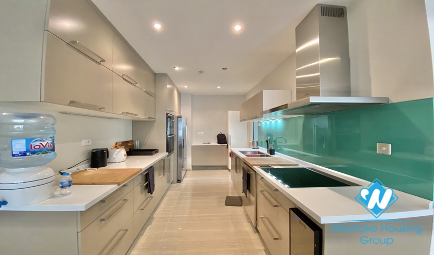 Scandinavian style golf course view 2 bedrooms apartment for rent in Ciputra, Hanoi